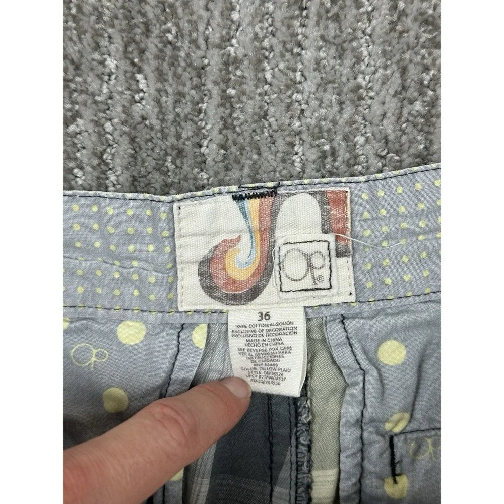 Vtg 90s Ocean Pacific Chino Shorts Men's 36 Multi Color Plaid Shorts Beach Y2K